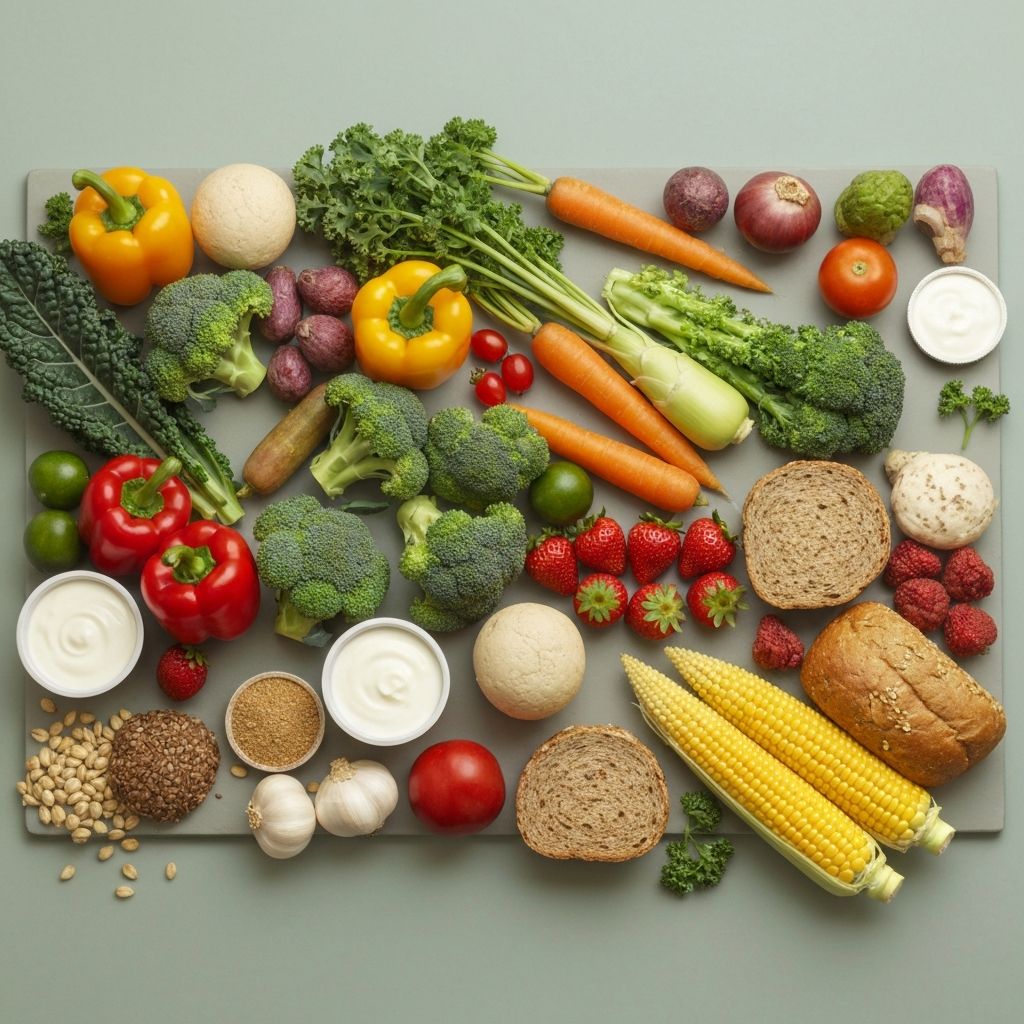 Variety of plant-based foods